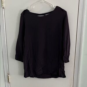 Lacoste Women's Deep Purple Blouse 100% silk